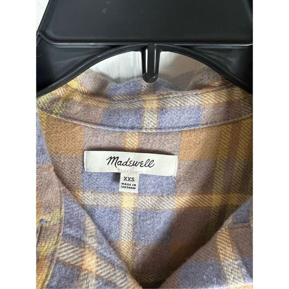 Madewell Womens Flannel Button Up Shirt Size XXS - Picture 3 of 4